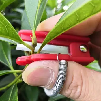 Yeni Çok Fonksiyonlu Bıçak bahçe makası Meyve Toplama Cihazı Güvenli Meyve Bıçağı Aracı Kesme Bıçağı Yüzük Parmak Koruyucu Tutucu
