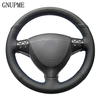 GNUPME Kaliteli Siyah Suni Deri Araç direksiyon kılıfı Mercedes Benz A Sınıfı için A160 A180 E-CELL 2009-2012