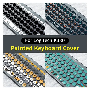 ıçin kablosuz klavye Kapağı Logitech K380 Kablosuz Renkli ABD Yumuşak silikon film kılıfı İnce İnce İngilizce