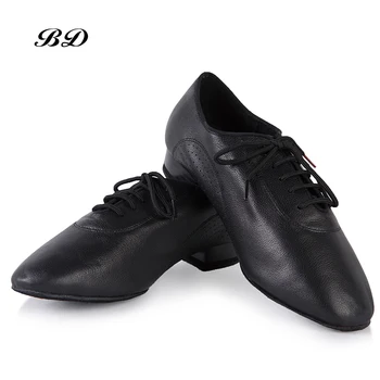 Hakiki Deri erkek ayakkabısı ÜST Latin Dans Ayakkabıları Balo Salonu Ayakkabı Modern GB Vals Dostluk Yumuşak İnek Derisi Premium Topuk 2.5 cm BD 309