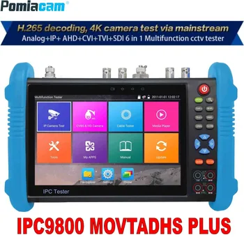 IP kamera test cihazı 9800 Artı 7 inç H. 265 4K 8MP TVI CVI AHD SDI CVBS IPC CCTV Monitör kablo izleyici / TDR / Multimetre DHL Ücretsiz