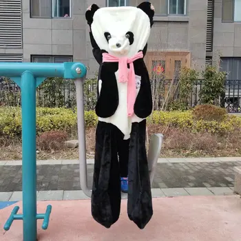 80-180 cm Yeni Pembe Dev Panda Peluş Oyuncaklar Yumuşak Dış Cilt Hayvanlar Ayı Bebek Ceket Doğum Günü Bebek Çocuk Hediye Brinquedos