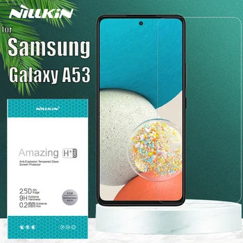 samsung Galaxy A53 Temperli Cam Nillkin 9H Sert Şeffaf Şeffaf Güvenlik Koruyucu Cam Ekran Koruyucu için Samsung A53
