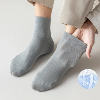 5 Çift Yüksek Kaliteli erkek Çorapları İlkbahar Yaz Rahat Örgü Pamuk Nefes Marka Moda Renk Çorap Erkekler Ve Kadınlar İçin Sox Hediyeler