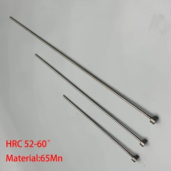 2.5 mm 5.5 mm OD 2.5/5.5*250/300 2.5/5.5x250 / 300 65Mn Yüksük HRC60 Yuvarlak Uçlu plastik enjeksiyon kalıbı Düz Delme itici pim