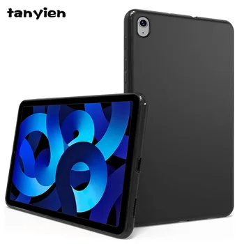 Tablet Kılıf Apple iPad Hava 4 İçin 5 10.9 Air4 Air5 2020 2022 4th 5th Nesil Yumuşak Silikon Siyah Kabuk Arka Kapak