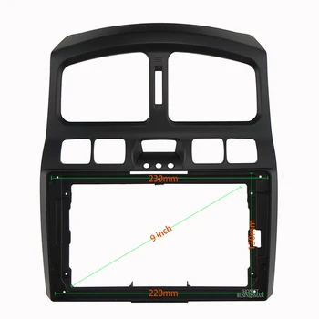 9 İNÇ Araba Ses Çerçeve GPS Navigasyon Fasya Paneli araç DVD oynatıcı Plastik Çerçeve Fasya için uygundur HYUNDAI SANTA FE / HAWTAİ SANTA FE
