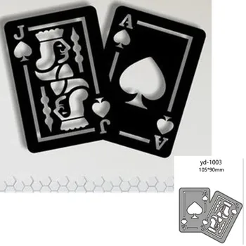 Metal Kesme Ölür poker Dekorasyon koleksiyon defteri kağıdı Zanaat Bıçak Kalıp Bıçak Yumruk Şablonlar