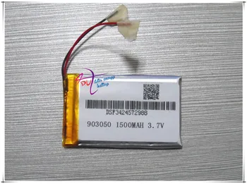 Litre enerji pil 903050 3.7 V 1500MAH lityum polimer pil 903048 MP4 elektronik ürünler Bluetooth stereo