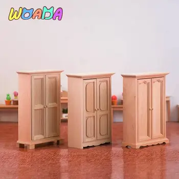 1:12 Evcilik Minyatür Dolap Dolap Dikey Dolap depolama dolabı yatak odası mobilyası Modeli Dekor Oyuncak Çocuk Oyuncakları Hediye
