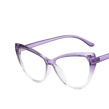 Retro Kedi Gözü Anti Mavi ışık Kadın Gözlük Erkekler Moda Bilgisayar Optik Gözlük Çerçevesi Trend Marka Tasarım Gözlük 2021 Yeni