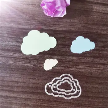lapa lapa bulutlar Metal Kesme Ölür DIY Scrapbooking Albümü Kağıt Kartları Dekoratif El Sanatları Kabartma Kalıp Kesim