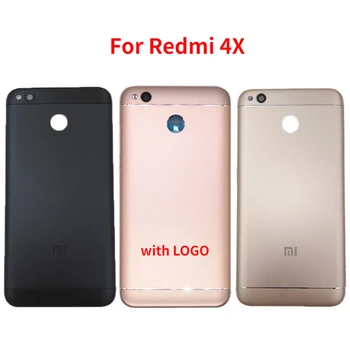 Xiaomi Redmi için 4X Arka Pil Kapağı Arka Kapı Konut Case ile Kamera Lens + Yan KeysReplacement