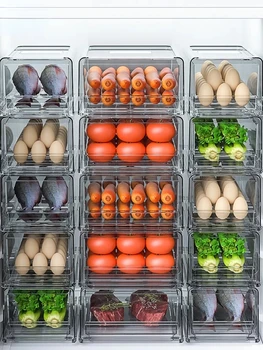 Buzdolabı saklama kutusu Buzdolabı Şeffaf kapaklı Konteynerler Gıda Meyve Et Tutmak Kiler Mühürlü Kutular mutfak düzenleyici