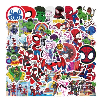 10/25/50 ADET Karikatür TV Örümcek Adam ve Onun İnanılmaz Arkadaşlar Çıkartmalar Dizüstü Bagaj Su Geçirmez Graffiti Sticker Çıkartması Çocuk Oyuncak