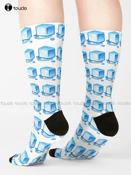 Buz Küpü Hediye Buz Severler Çorap Çizme Çorap Erkekler İçin Sokak Kaykay Çorap Unisex Yetişkin Genç Gençlik Çorap Hd Yüksek Kaliteli Sanat