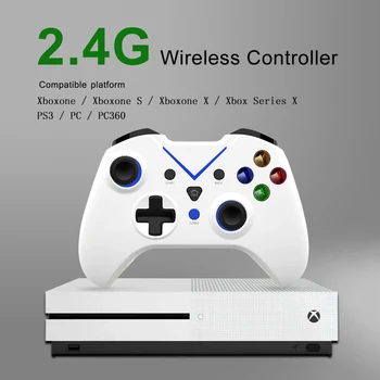 Bluetooth uyumlu Kablosuz Oyun Denetleyicisi 2.4 G Alıcı Joystick Xbox One X Serisi X PS3 Oyun Konsolu Gamepad Aksesuarı
