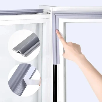 Kendinden Yapışkanlı Kapı Pencere Sızdırmazlık Şeritleri Pu Köpük Bant Su Geçirmez Toz Geçirmez Sızdırmazlık Bandı Ses Yalıtımı Pencere Aksesuarları